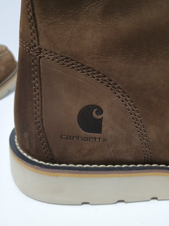 Carhartt Men’s Brown Leather Moc Toe Wedge Work Boots Size 14 New With Tags main image 9